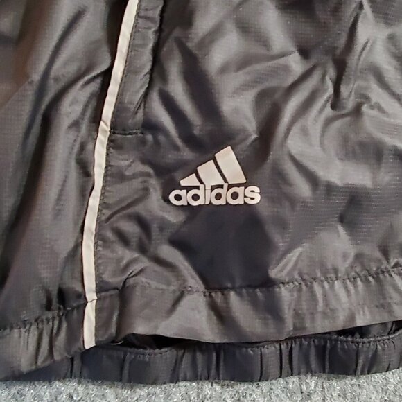 Adidas ClimaProof Wind Jacket Womens Medium Black Full Zip Golf Windbreaker - Picture 3 of 10